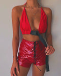 Red Triangle Bralette