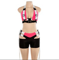 Neon Buckle Two Piece Shorts Set