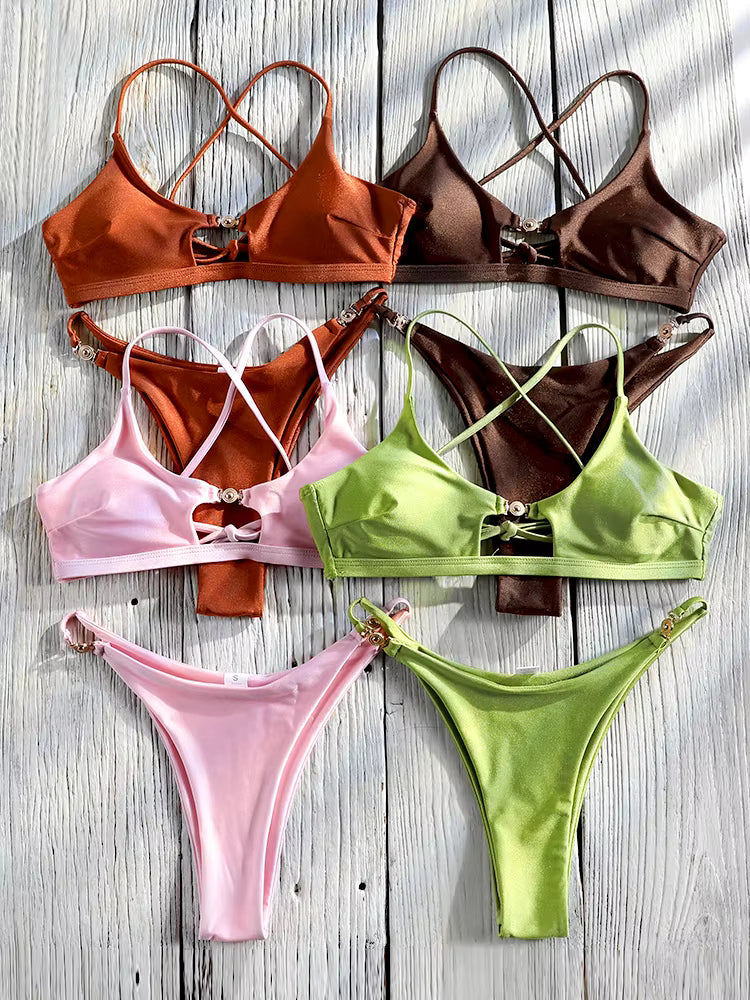 Tala Bikini Set in Burnt Orange